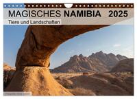 Magisches Namibia - Tiere und Landschaften (Wandkalender 2025 DIN A4 quer), CALVENDO Monatskalender