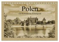 Polen – Ein Kalender im Zeitungsstil (Tischkalender 2025 DIN A5 quer), CALVENDO Monatskalender