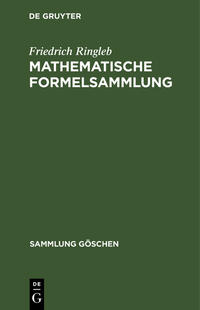 Mathematische Formelsammlung