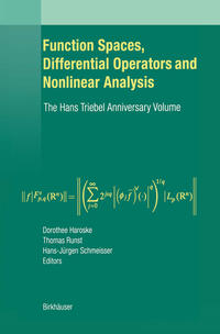 Function Spaces, Differential Operators and Nonlinear Analysis