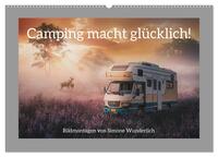 Camping macht glücklich! (Wandkalender 2025 DIN A2 quer), CALVENDO Monatskalender