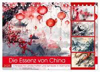 Die Essenz von China - Chinesische Landschaften und Symbole in Harmonie (Tischkalender 2025 DIN A5 quer), CALVENDO Monatskalender