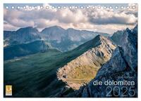 die dolomiten (Tischkalender 2025 DIN A5 quer), CALVENDO Monatskalender