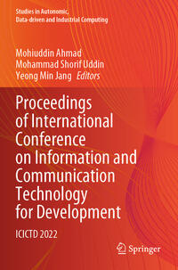 Proceedings of International Conference on Information and Communication Technology for Development