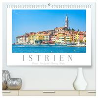 Istrien - Piran • Novigrad • Rovinj • Pula (hochwertiger Premium Wandkalender 2025 DIN A2 quer), Kunstdruck in Hochglanz