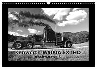 Kenworth W900A EXTHD - in schwarzweiß (Wandkalender 2025 DIN A3 quer), CALVENDO Monatskalender