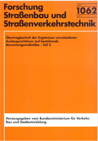 Übertragbarkeit der Ergebnisse verschiedener Auslaugverfahren auf bestehende Bewertungsmaßstäbe - Teil 2