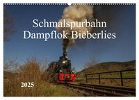 Schmalspurbahn Dampflok Bieberlies (Wandkalender 2025 DIN A2 quer), CALVENDO Monatskalender