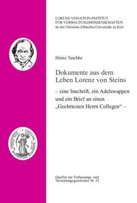 Dokumente aus dem Leben Lorenz von Steins