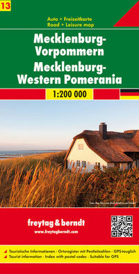 Mecklenburg-Vorpommern, Autokarte 1:200.000