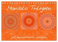 Mandala Trilogien (Tischkalender 2025 DIN A5 quer), CALVENDO Monatskalender