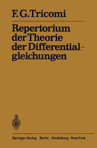 Repertorium der Theorie der Differentialgleichungen