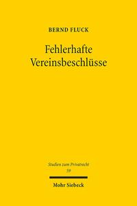 Fehlerhafte Vereinsbeschlüsse