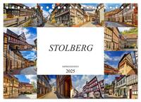 Stolberg Impressionen (Tischkalender 2025 DIN A5 quer), CALVENDO Monatskalender