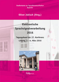 Elektronische Sprachsignalverarbeitung 2016