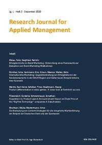 Research Journal for Applied Management - Jg. 1, Heft 2