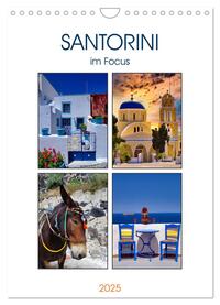 Santorini im Focus (Wandkalender 2025 DIN A4 hoch), CALVENDO Monatskalender