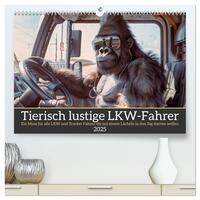 Tierisch lustige LKW-Fahrer (hochwertiger Premium Wandkalender 2025 DIN A2 quer), Kunstdruck in Hochglanz