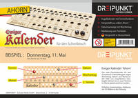 Bausatz Ewiger Kalender (Ahorn-Ausführung)