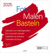 Foto-Malen-Basteln Bastelkalender weiß groß 2025