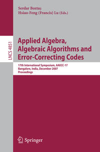 Applied Algebra, Algebraic Algorithms and Error-Correcting Codes