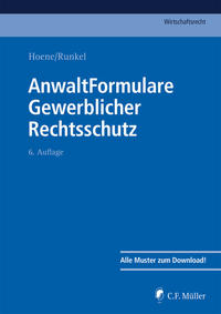 AnwaltFormulare Gewerblicher Rechtsschutz