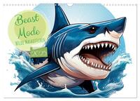 Beast Mode - Wilde Maskottchen (Wandkalender 2025 DIN A3 quer), CALVENDO Monatskalender