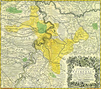 Territorium Seculare Episcopatus Spirensis una cum terris adiacentibus ex delineationibus Bloedneri architecti militaris Würtembergici desumtum et exhibitum hac nova mappa Geographica