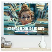 Ich liebe jeden Tag im Büro (hochwertiger Premium Wandkalender 2025 DIN A2 quer), Kunstdruck in Hochglanz