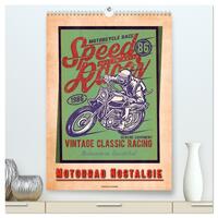 Motorrad Nostalgie (hochwertiger Premium Wandkalender 2025 DIN A2 hoch), Kunstdruck in Hochglanz