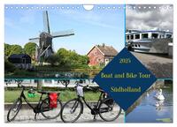 Boat and Bike Südholland (Wandkalender 2025 DIN A4 quer), CALVENDO Monatskalender