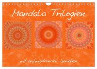 Mandala Trilogien (Wandkalender 2025 DIN A4 quer), CALVENDO Monatskalender