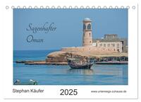 Sagenhafter Oman (Tischkalender 2025 DIN A5 quer), CALVENDO Monatskalender