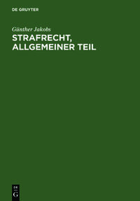 Strafrecht, Allgemeiner Teil