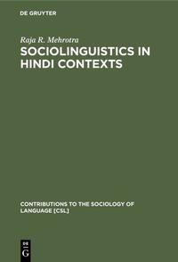 Sociolinguistics in Hindi Contexts