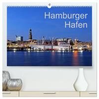 Hamburger Hafen (hochwertiger Premium Wandkalender 2025 DIN A2 quer), Kunstdruck in Hochglanz