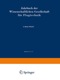 Jahrbuch der Wissenschaftlichen Gesellschaft für Flugtechnik