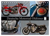 Deutsche Motorrad Oldtimer (Tischkalender 2025 DIN A5 quer), CALVENDO Monatskalender