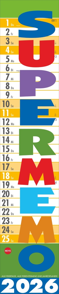 Supermemo Kalender 2026