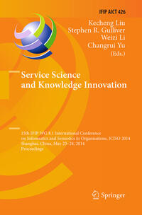 Service Science and Knowledge Innovation