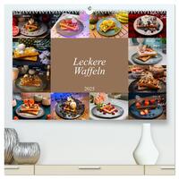 Leckere Waffeln (hochwertiger Premium Wandkalender 2025 DIN A2 quer), Kunstdruck in Hochglanz