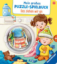 Mein großes Puzzle-Spielbuch: Das ziehen wir an - Kinderbuch ab 2 Jahren, mit 10 Puzzleteilen