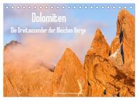 Dolomiten - Die Dreitausender der Bleichen Berge (Tischkalender 2025 DIN A5 quer), CALVENDO Monatskalender