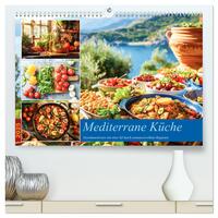 Mediterrane Küche (hochwertiger Premium Wandkalender 2025 DIN A2 quer), Kunstdruck in Hochglanz