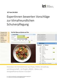 ExpertInnen bewerten Vorschläge zur klimafreundlichen Schulverpflegung