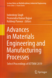 Advances in Materials Engineering and Manufacturing Processes