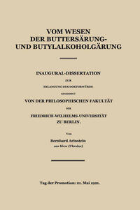 Vom Wesen der Buttersäure- und Butylalkoholgärung