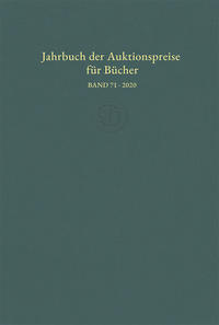 Jahrbuch der Auktionspreise für Bücher, Handschriften und Autographen