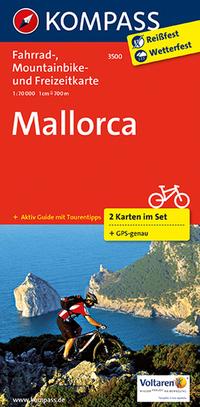 KOMPASS Fahrradkarte 3500 Mallorca (2 Karten im Set) 1:70.000