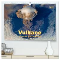 Vulkane - imposant und bedrohlich (hochwertiger Premium Wandkalender 2025 DIN A2 quer), Kunstdruck in Hochglanz